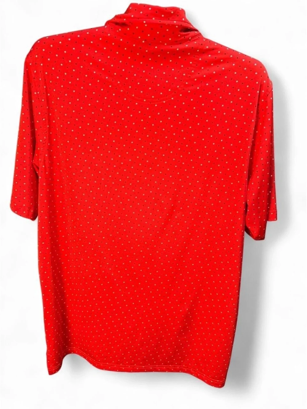 Fairway & Greene Stars Aligned Golf Polo XL Red Made USA Rose Logo